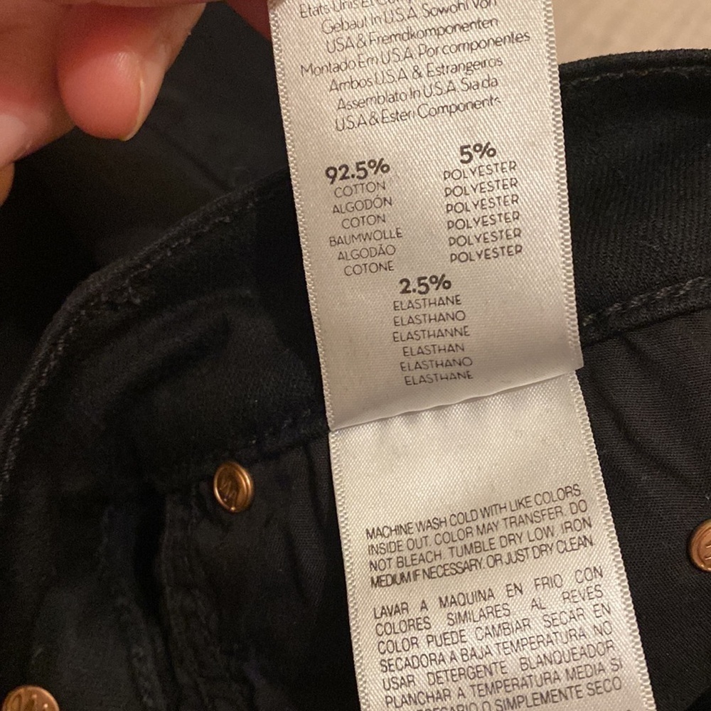 Mother stunner zip ankle step gray not guilty black jeans . Size 25. - Picture 8 of 15